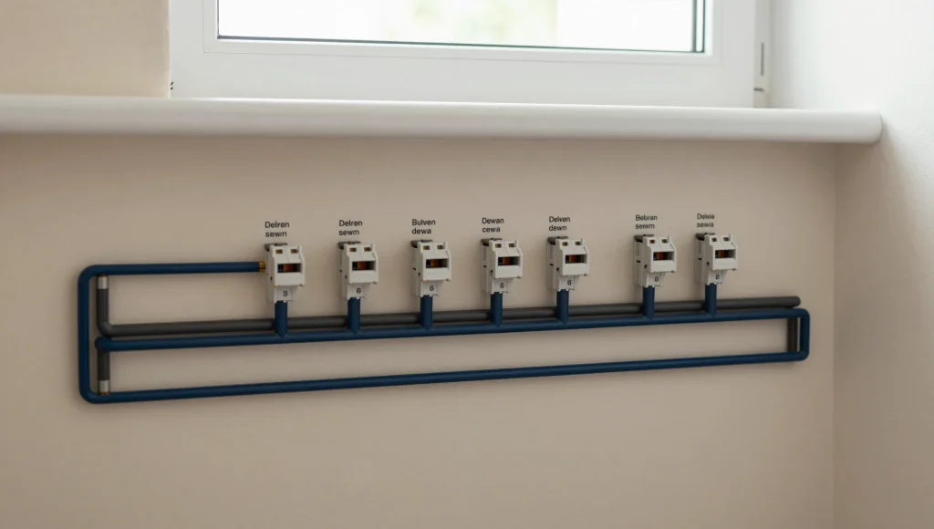 Beschrifteter Zählerschrank mit eindeutig gekennzeichneten Stromkreisen